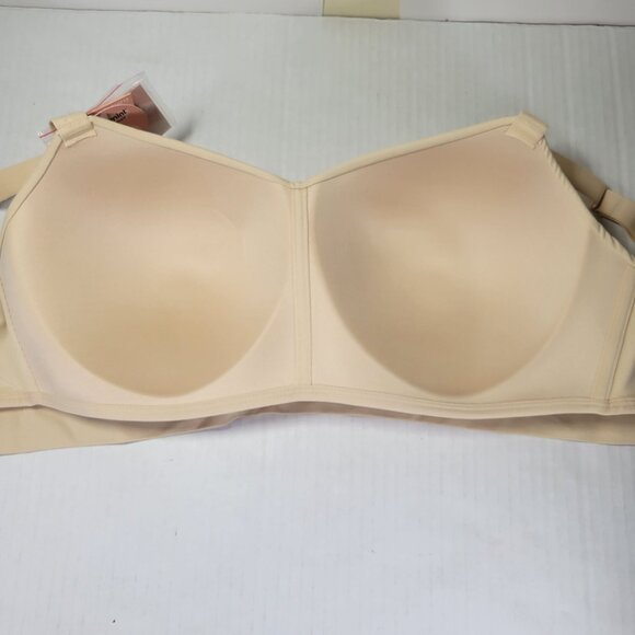 Truekind Beige Supportive Comfort Wireless Shaping Bra #10210 Size 2XL - Picture 3 of 4